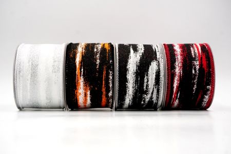 Multicolor Glitter Brushstroke Wired Ribbon_KF9860.KF9861 (1)